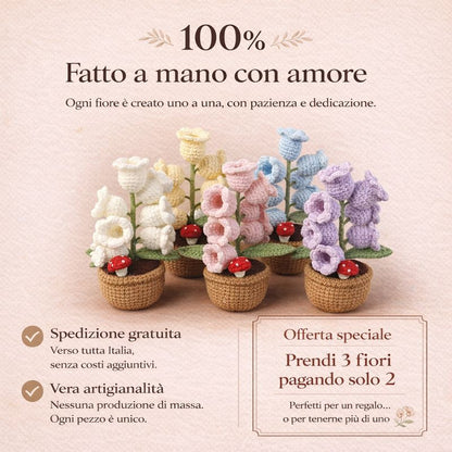 Fiori di Crochet Artigianali con Luce