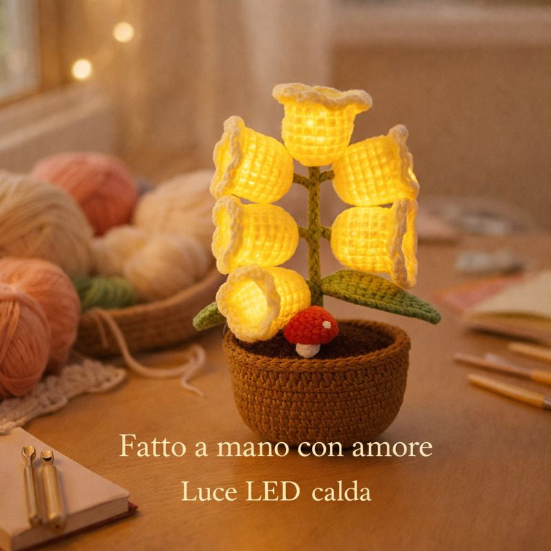 Fiori di Crochet Artigianali con Luce