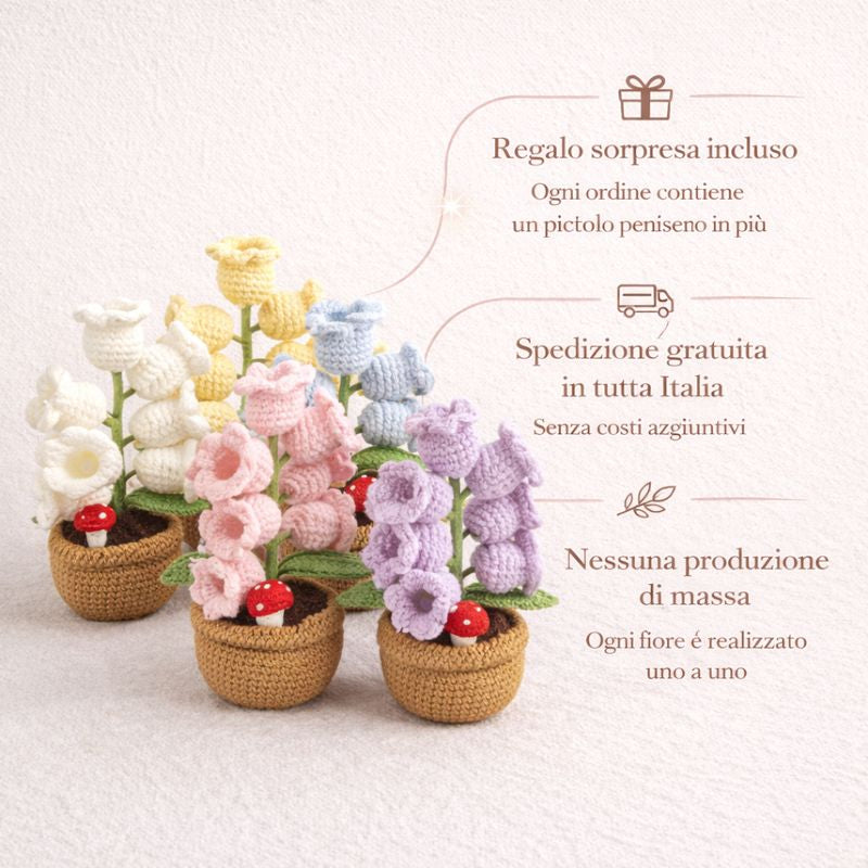 Fiori di Crochet Artigianali con Luce