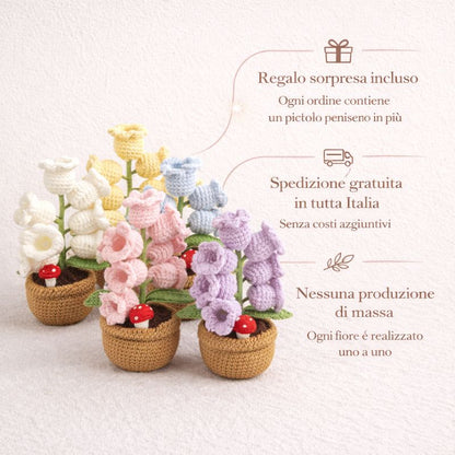 Fiori di Crochet Artigianali con Luce