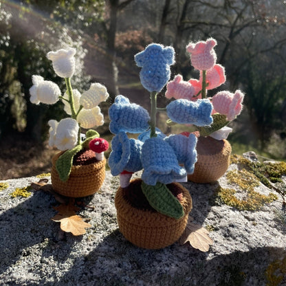 Fiori di Crochet Artigianali con Luce